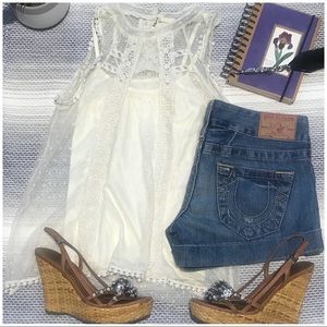 True religion Jess Denim shorts